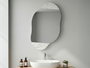 Hanah Home Mueble de Baño con Espejo Carrara 60cm x 75cm x 13cm Tablero Melamina Montaje Pared